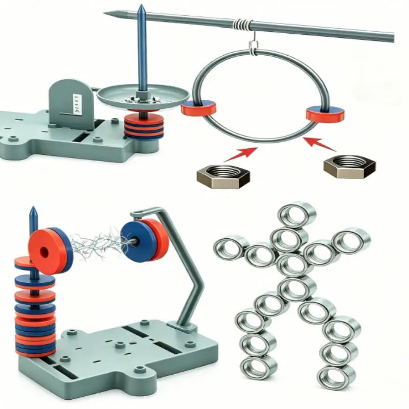 Magnetisches Wissenschaftsexperimentier-Set für Kinder, Magisches STEM DIY Handgemachtes Lernspielzeug zur Intellektuellen Entwicklung