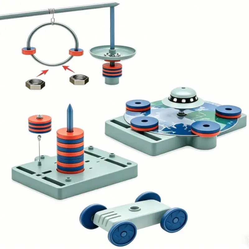 Magnetisches Wissenschaftsexperimentier-Set für Kinder, Magisches STEM DIY Handgemachtes Lernspielzeug zur Intellektuellen Entwicklung