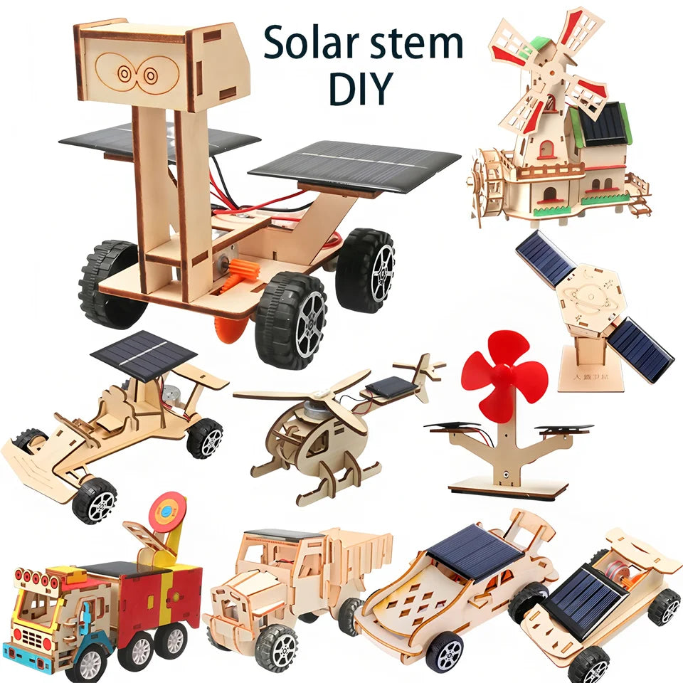 DIY-Spielzeug für wissenschaftliche und bildliche Experimente für Kinder, handmontierte Modelle, 3D-Holzpuzzles, Wissenschafts- und Bildungsspielzeug