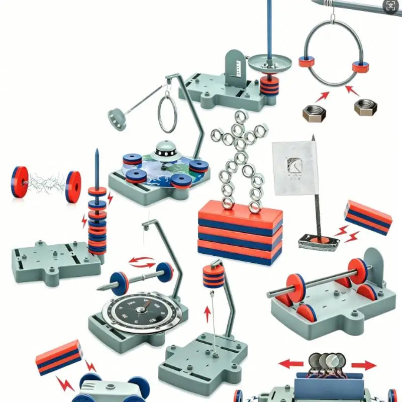 Magnetisches Wissenschaftsexperimentier-Set für Kinder, Magisches STEM DIY Handgemachtes Lernspielzeug zur Intellektuellen Entwicklung
