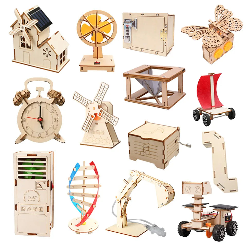 DIY Wissenschaftsspielzeug für Kinder, wissenschaftliches Experimentierset, pädagogisches Kind, STEM-Spielzeug, handgefertigte Montage, Handwerk, Technologie, Projekt für Studenten
