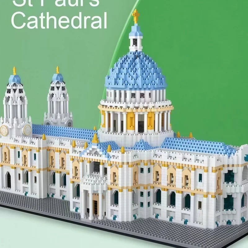 Micro Particle St. Paul's Cathedral Bausatz, realistisches architektonisches Modellbauset, pädagogisches STEM-Spielzeug und kreatives S
