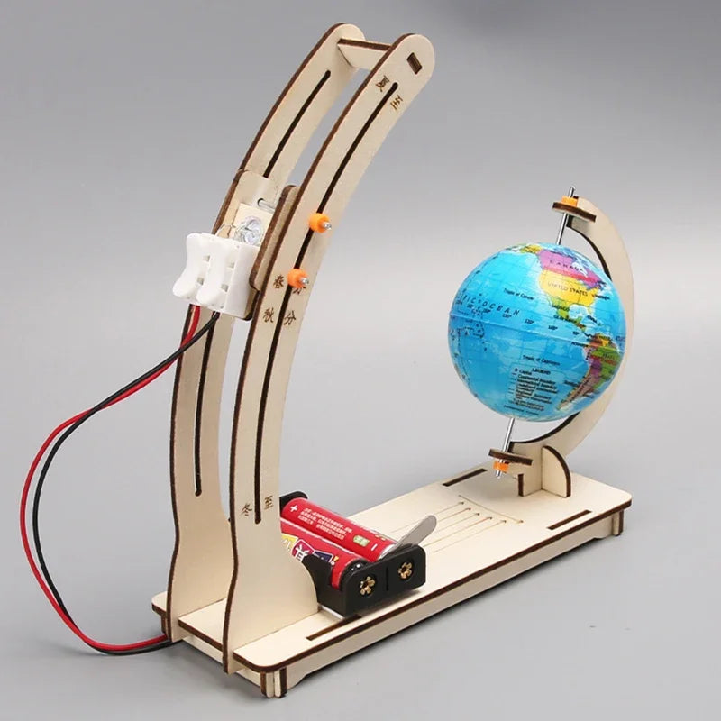 DIY Erde Modell Tag Nacht Zyklus Wissenschaft Kit STEM Pädagogische Globus Spielzeug für Kinder Klassenzimmer Physik Lernen Holz Handgemachte Spielzeug