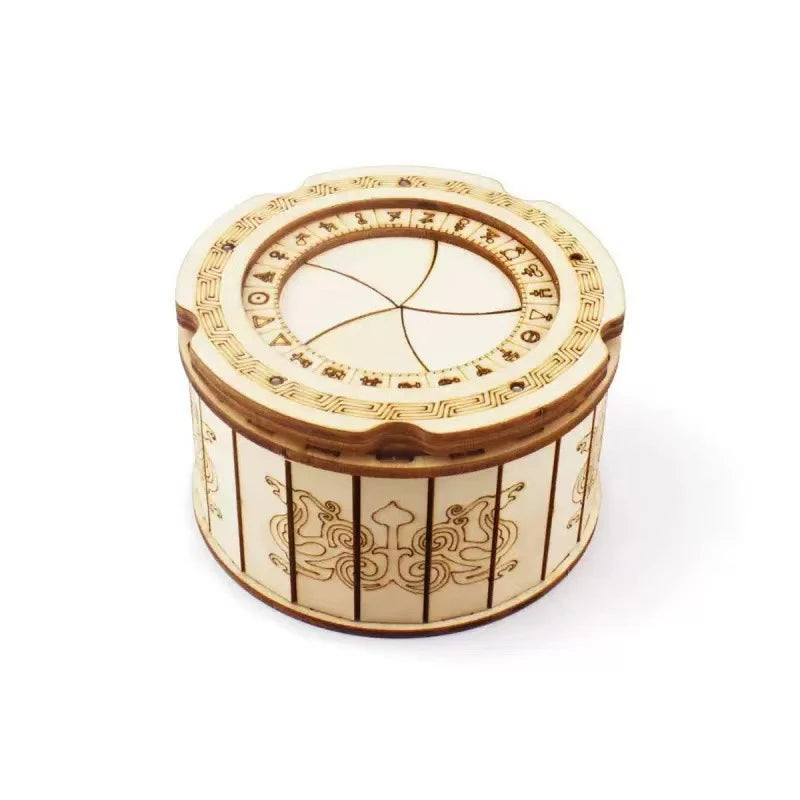 DIY 3D Holzpuzzle Grammophon Mechanisches Modellbausatz Vintage Plattenspieler Spieluhr Montage-Spielzeug STEM Wissenschafts-Set für Erwachsene & Kinder
