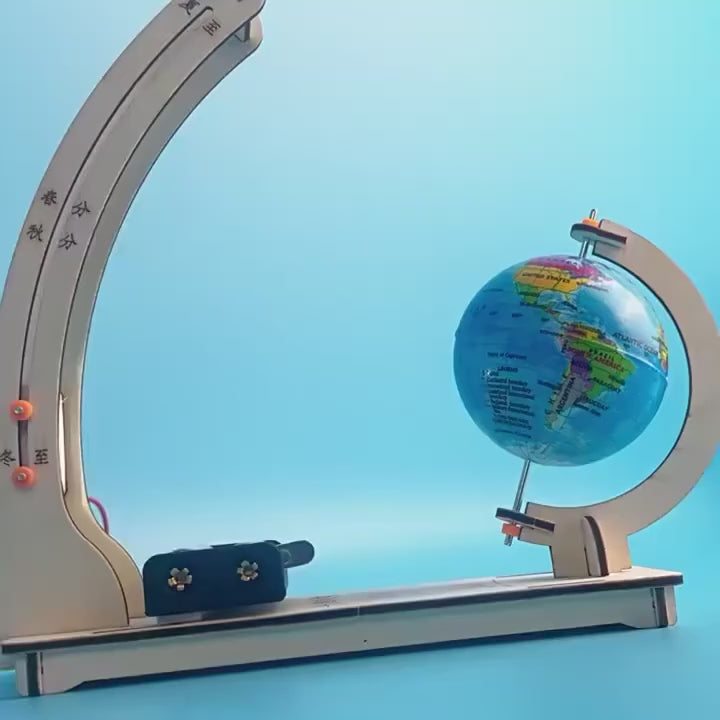 DIY Erde Modell Tag Nacht Zyklus Wissenschaft Kit STEM Pädagogische Globus Spielzeug für Kinder Klassenzimmer Physik Lernen Holz Handgemachte Spielzeug