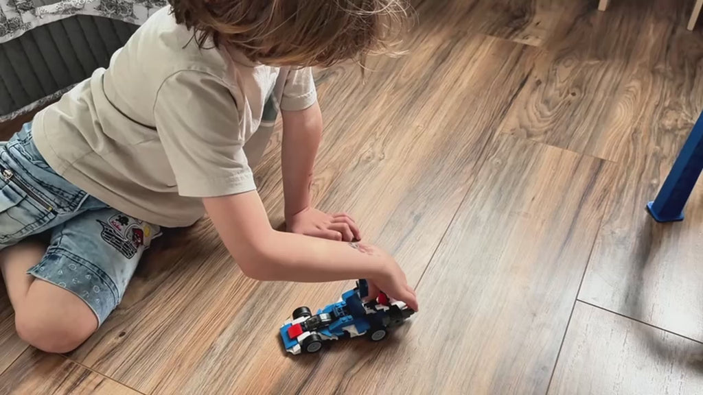 Apitor 12-in-1 STEM-Baukasten Kreatives Konstruktionsspielzeug App-Handbuch Kampfjet-Roboter DIY-Aktivität für Kinder ab 6 Jahren